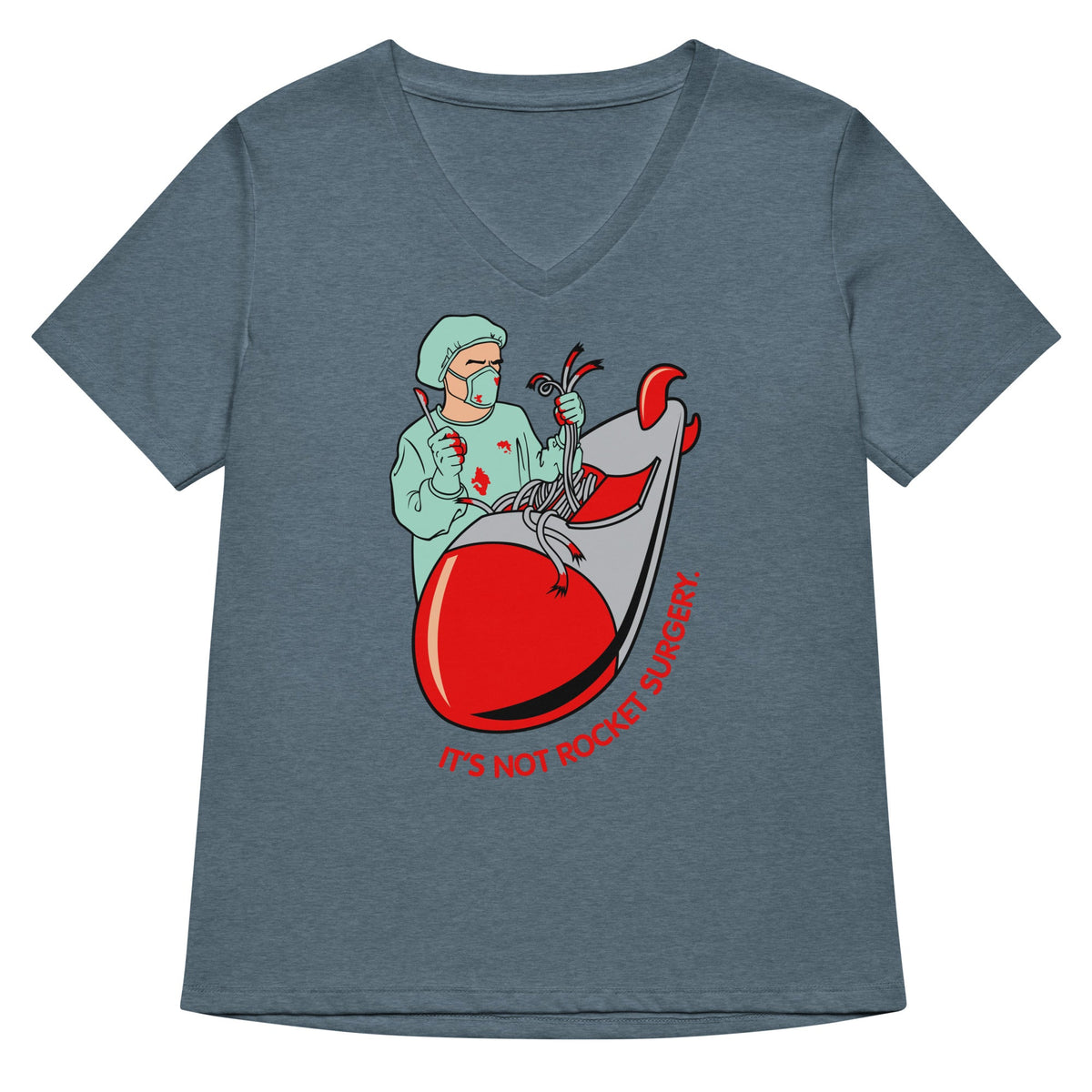 It's Not Rocket Surgery Women's V-Neck Tee product image 4