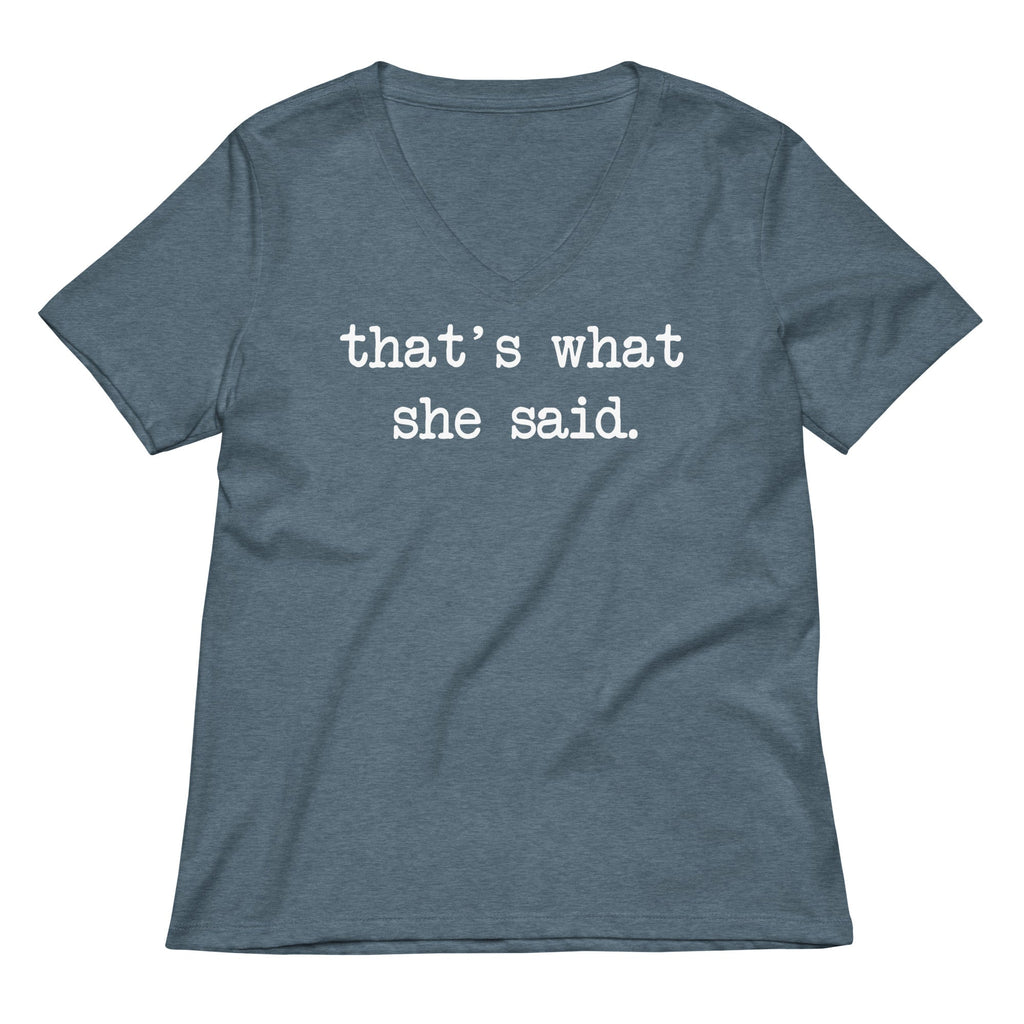 That's What She Said Women's V-Neck Tee product image 4