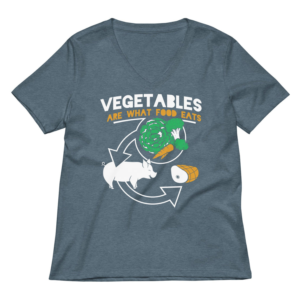 Vegetables Are What Food Eats Women's V-Neck Tee product image 4