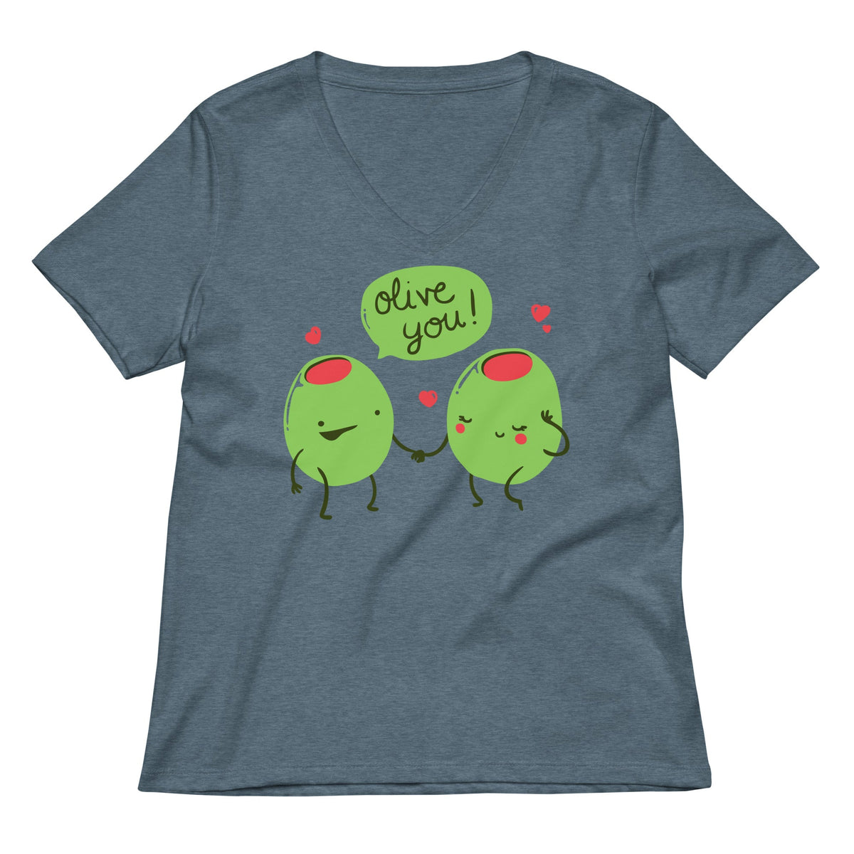 Olive You Women's V-Neck Tee product image 1