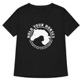 Hold Your Horses Women's V-Neck Tee product image 1