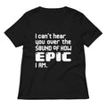 I Can't Hear You Women's V-Neck Tee product image 1
