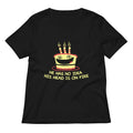He Has No Idea His Head Is On Fire Women's V-Neck Tee product image 1
