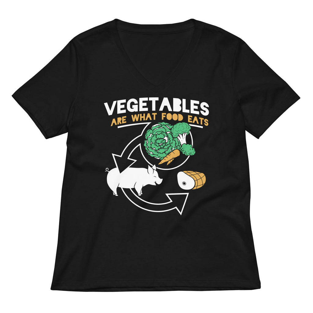 Vegetables Are What Food Eats Women's V-Neck Tee product image 1