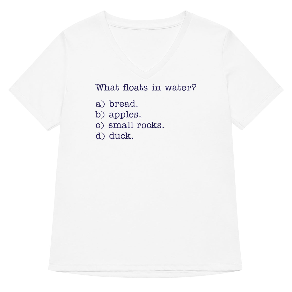 What Floats In Water? Women's V-Neck Tee product image 1