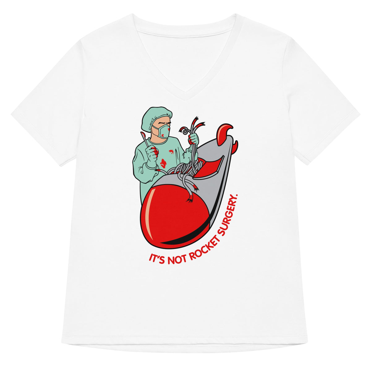 It's Not Rocket Surgery Women's V-Neck Tee product image 5