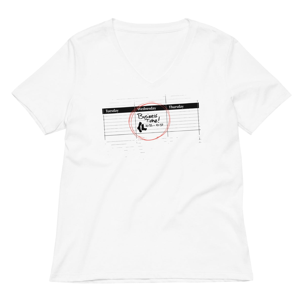 It's Business Time Women's V-Neck Tee product image 1