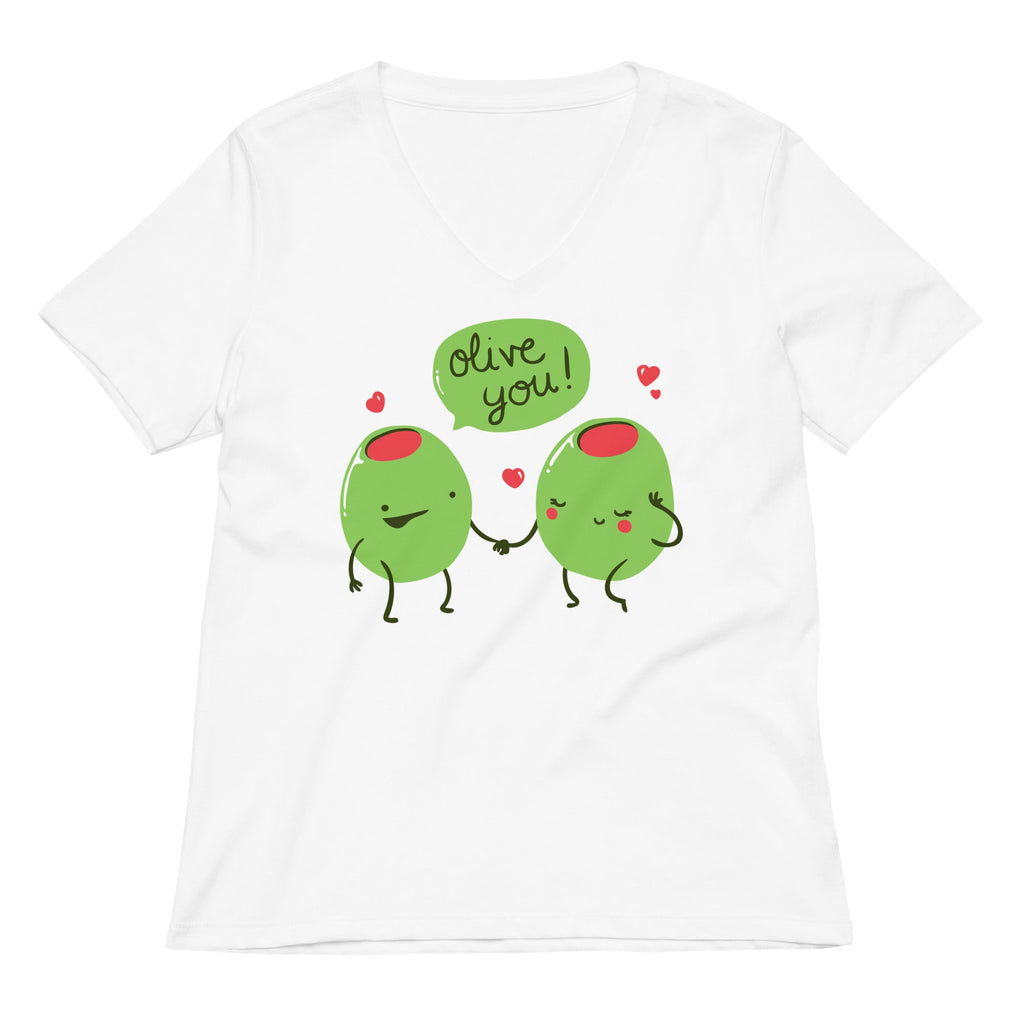 Olive You Women's V-Neck Tee product image 3