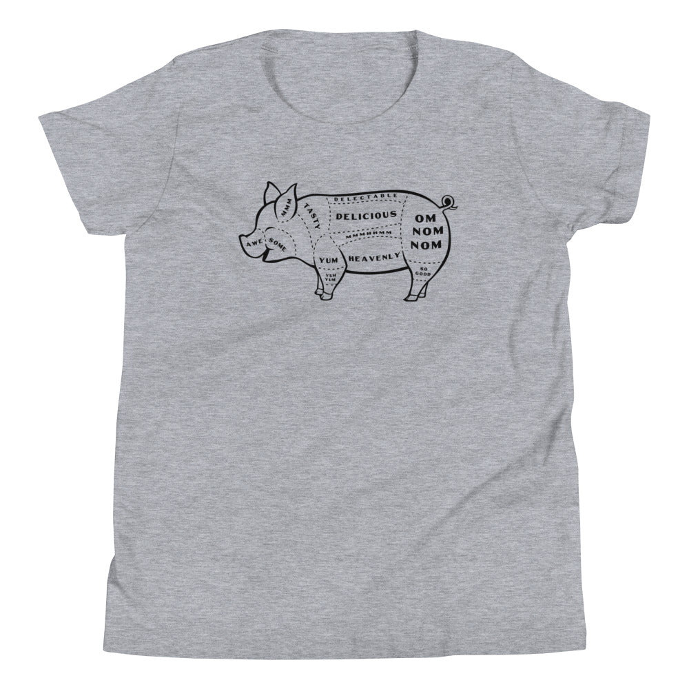 Tasty Pig Cuts Kid's Youth Tee product image 1