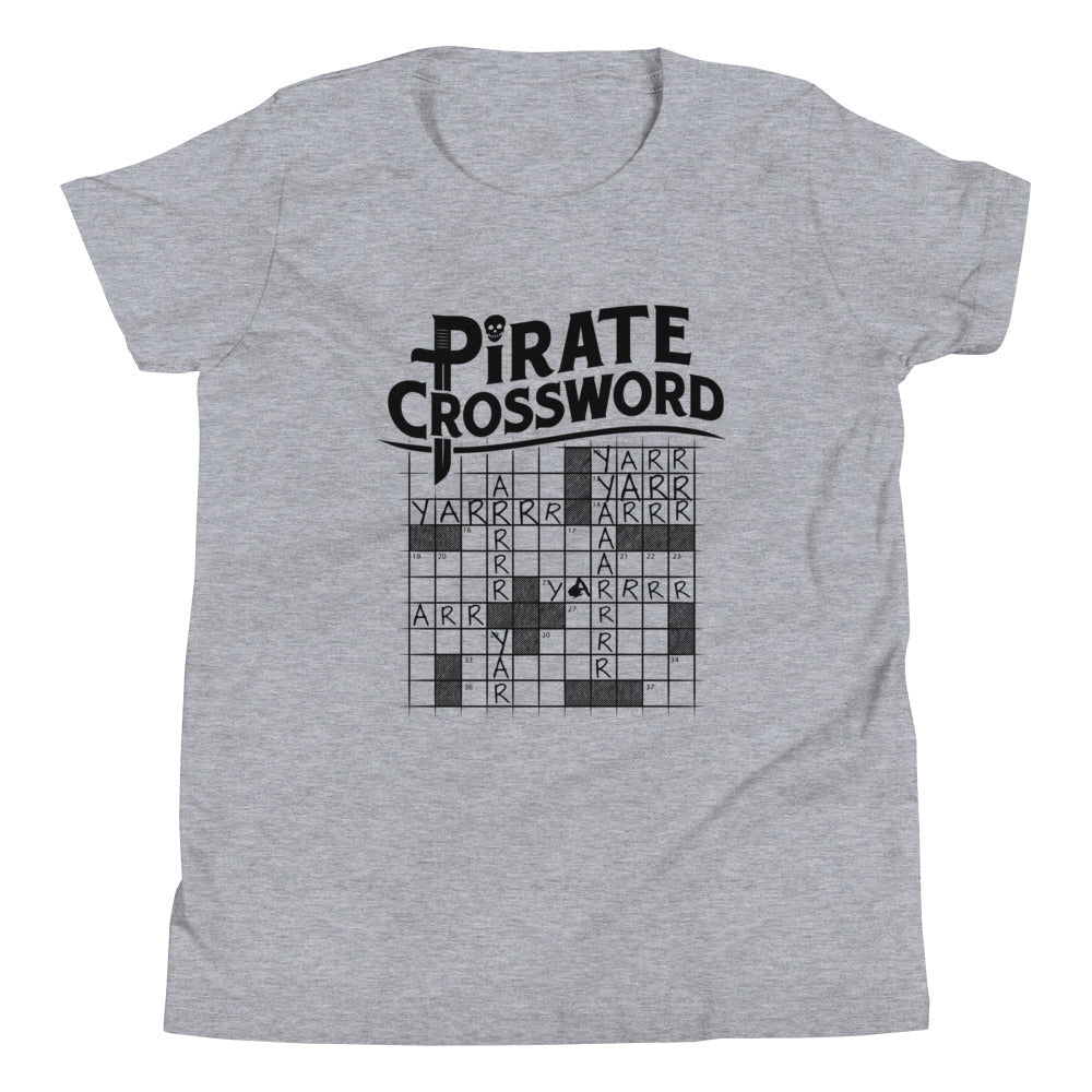 Pirate Crossword Kid's Youth Tee product image 1