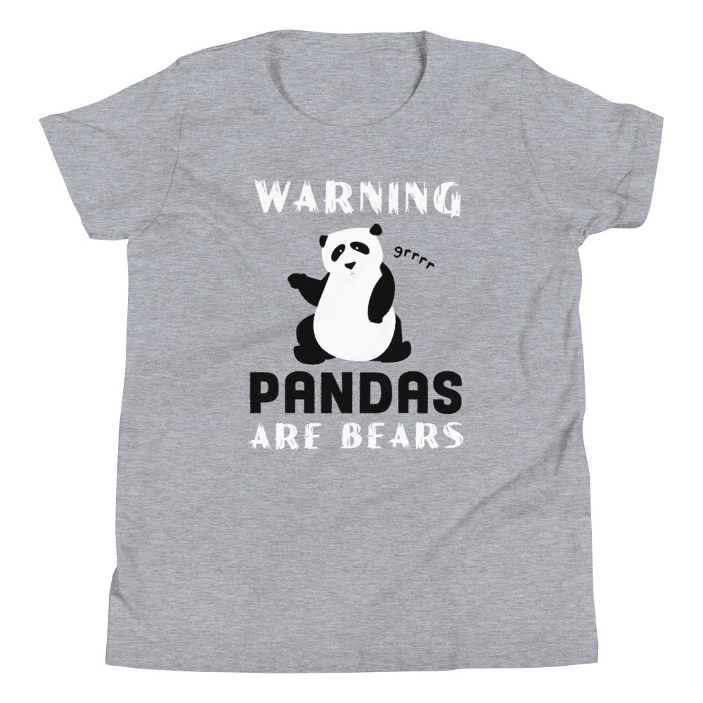 Warning, Pandas Are Bears Kid's Youth Tee product image 5