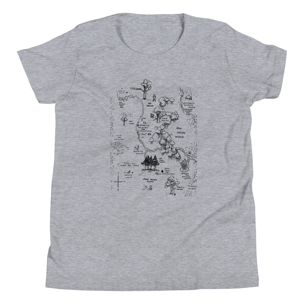 100 Acre Map Kid's Youth Tee product image 1
