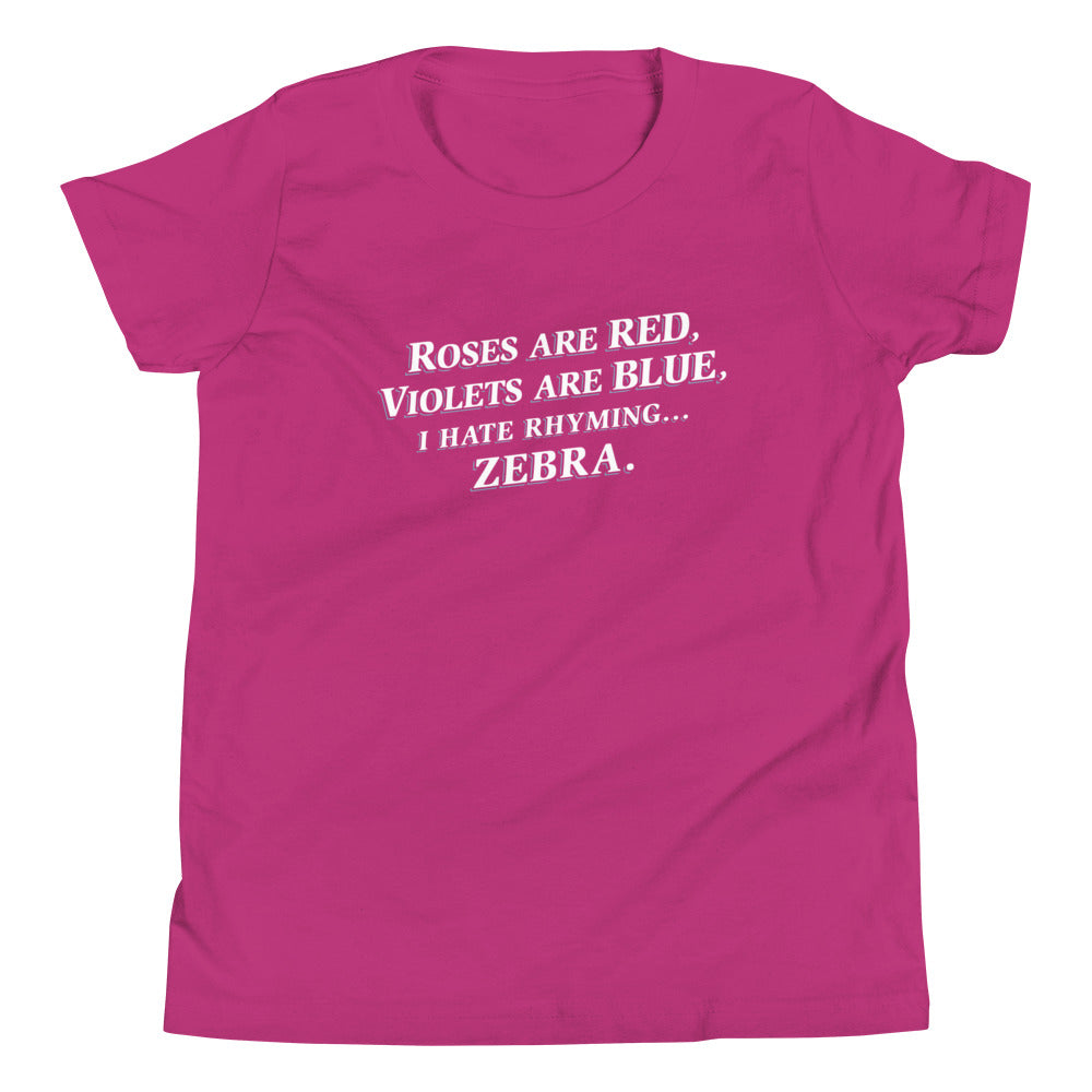 I Hate Rhyming Kid's Youth Tee product image 7