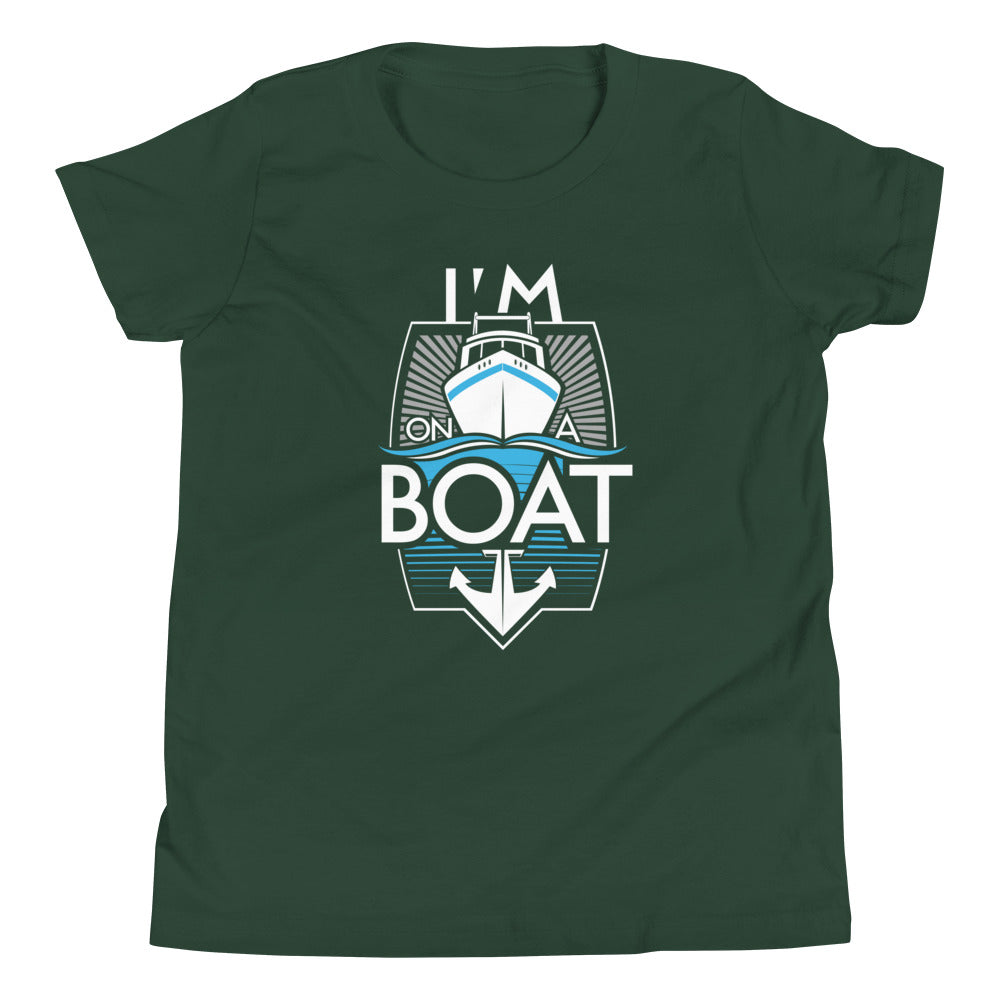 I'm On A Boat Kid's Youth Tee product image 4