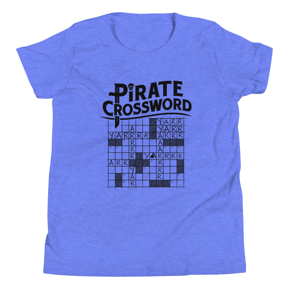 Pirate Crossword Kid's Youth Tee product image 2