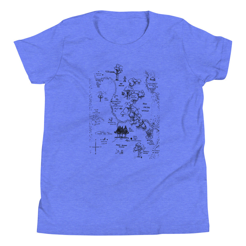 100 Acre Map Kid's Youth Tee product image 3
