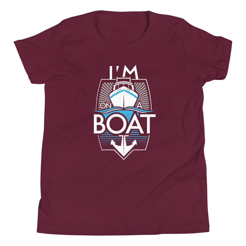 I'm On A Boat Kid's Youth Tee product image 3