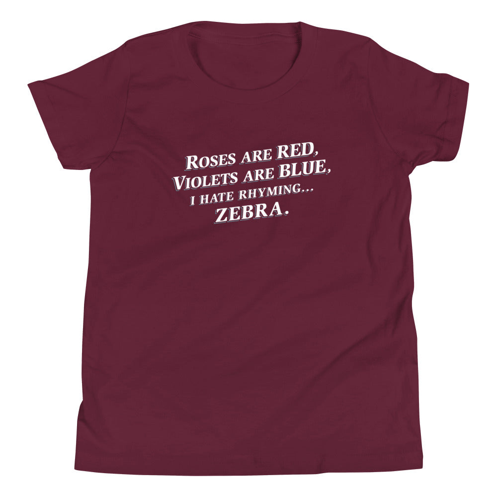 I Hate Rhyming Kid's Youth Tee product image 3
