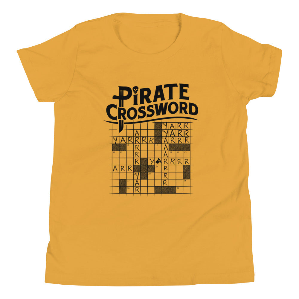 Pirate Crossword Kid's Youth Tee product image 3