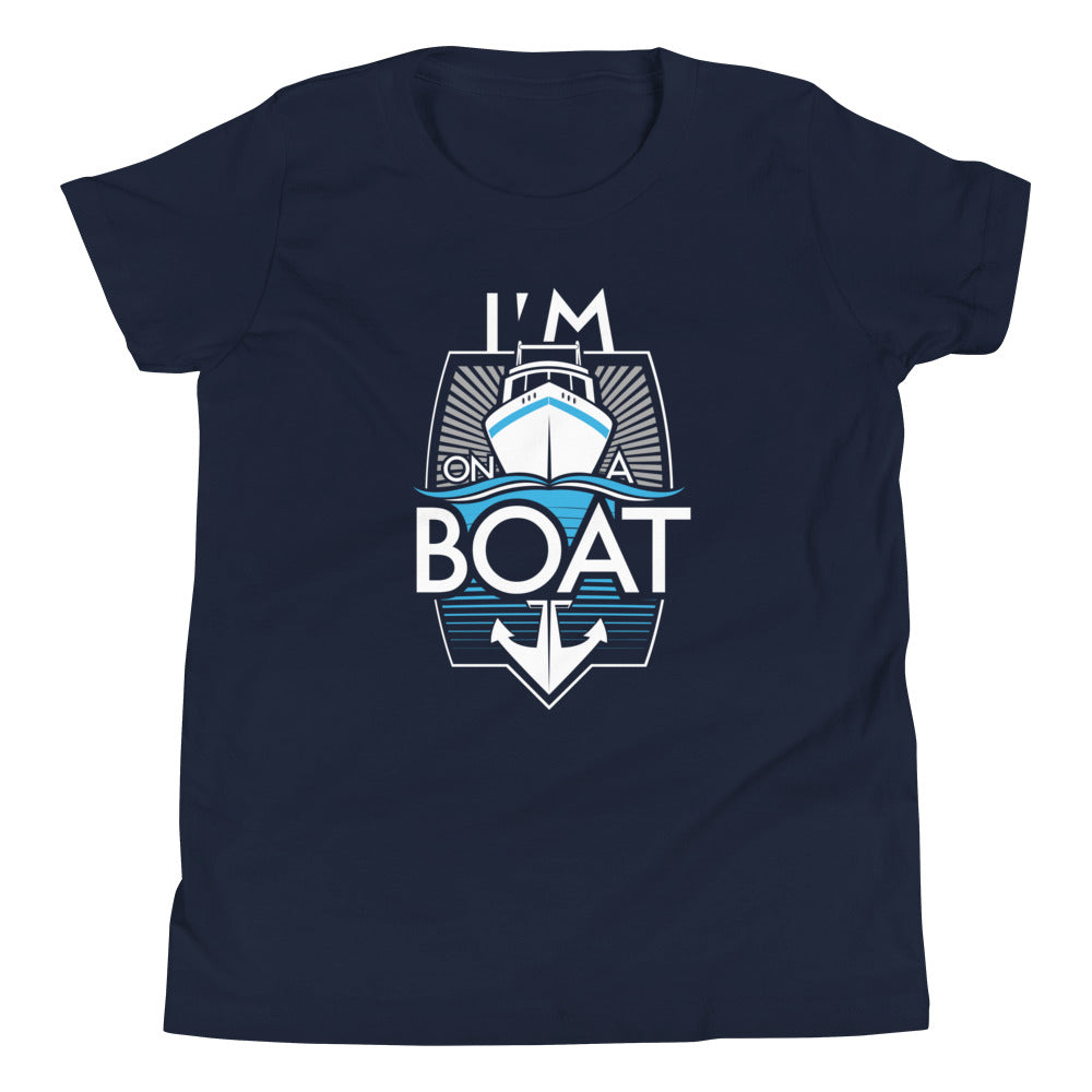 I'm On A Boat Kid's Youth Tee product image 1