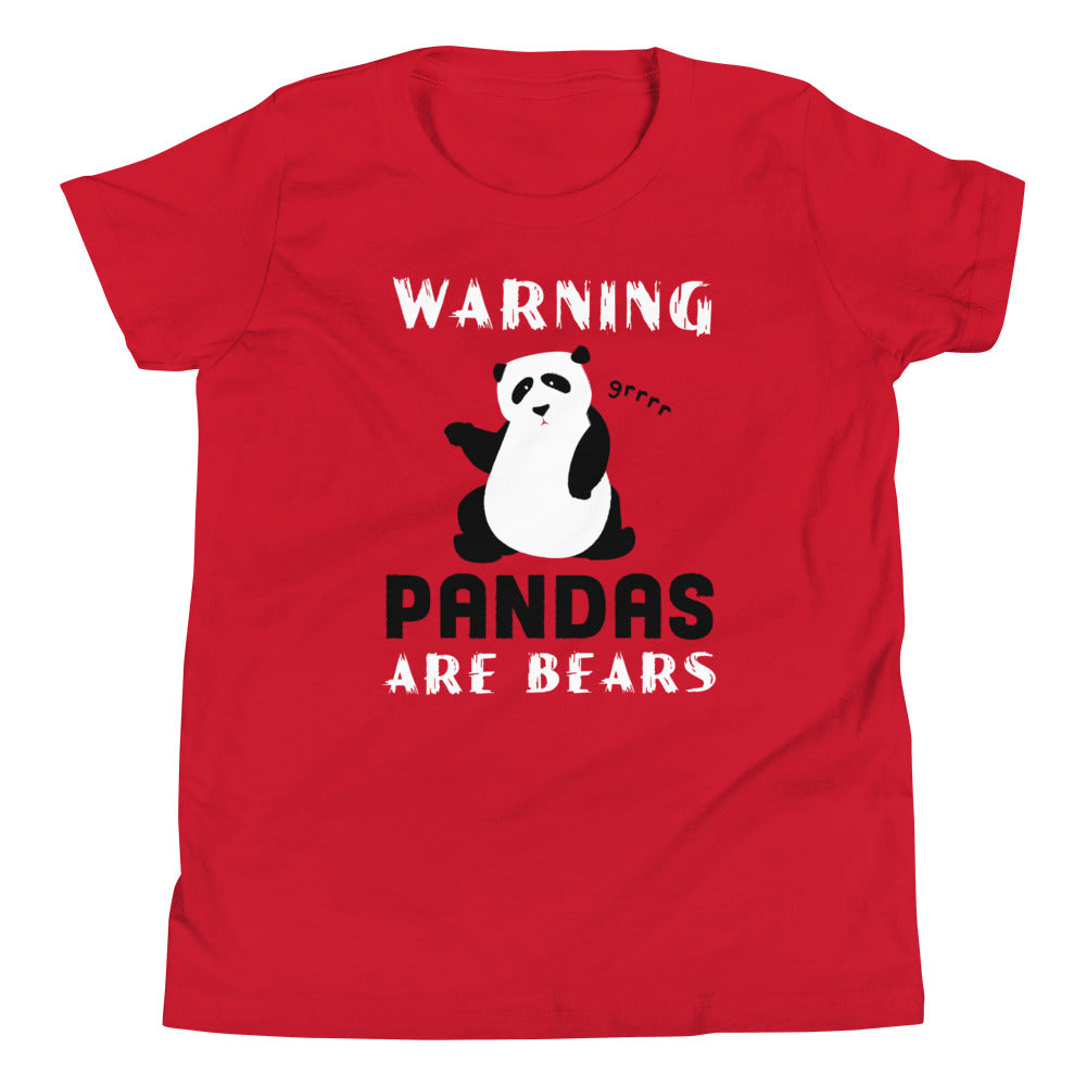 Warning, Pandas Are Bears Kid's Youth Tee product image 2