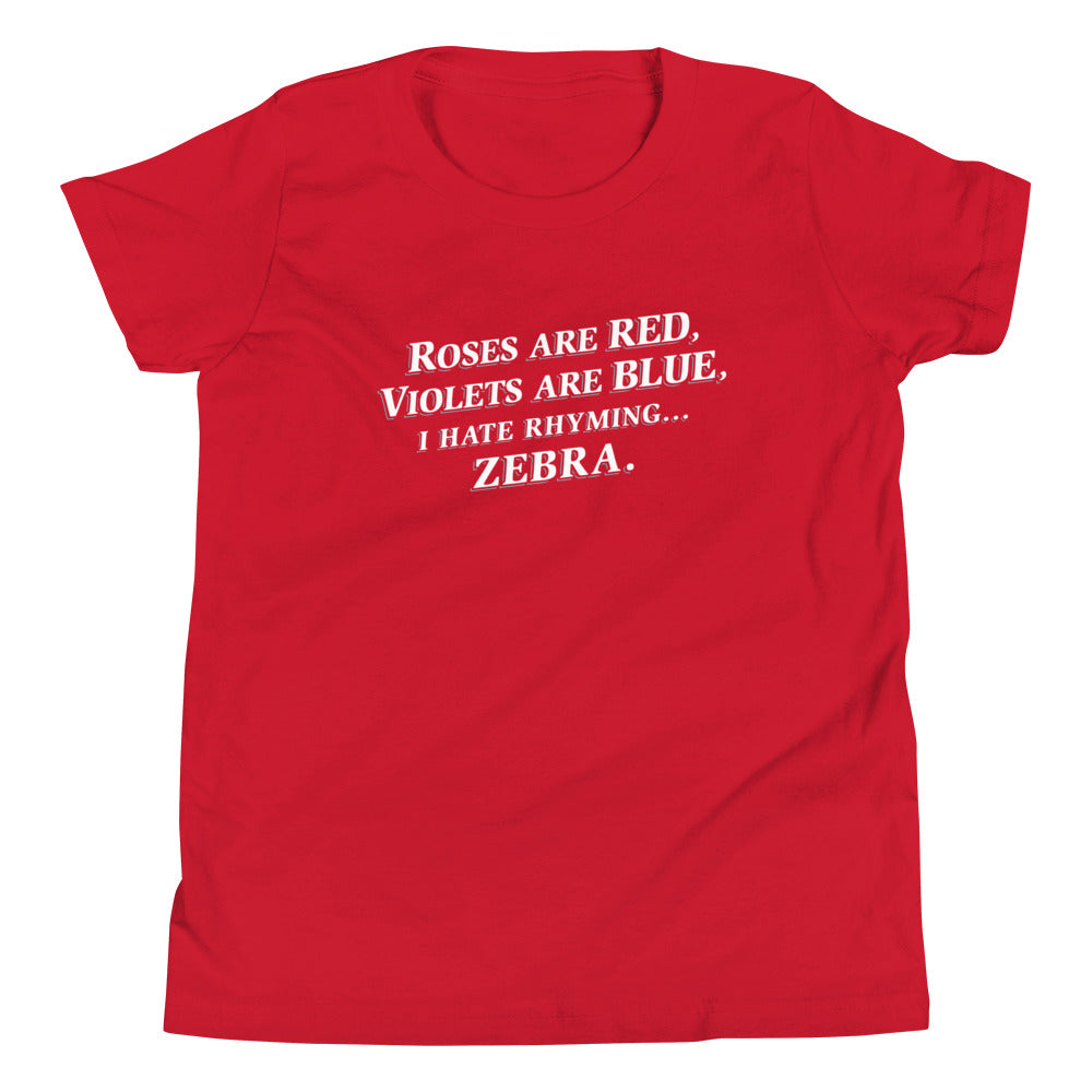 I Hate Rhyming Kid's Youth Tee product image 5