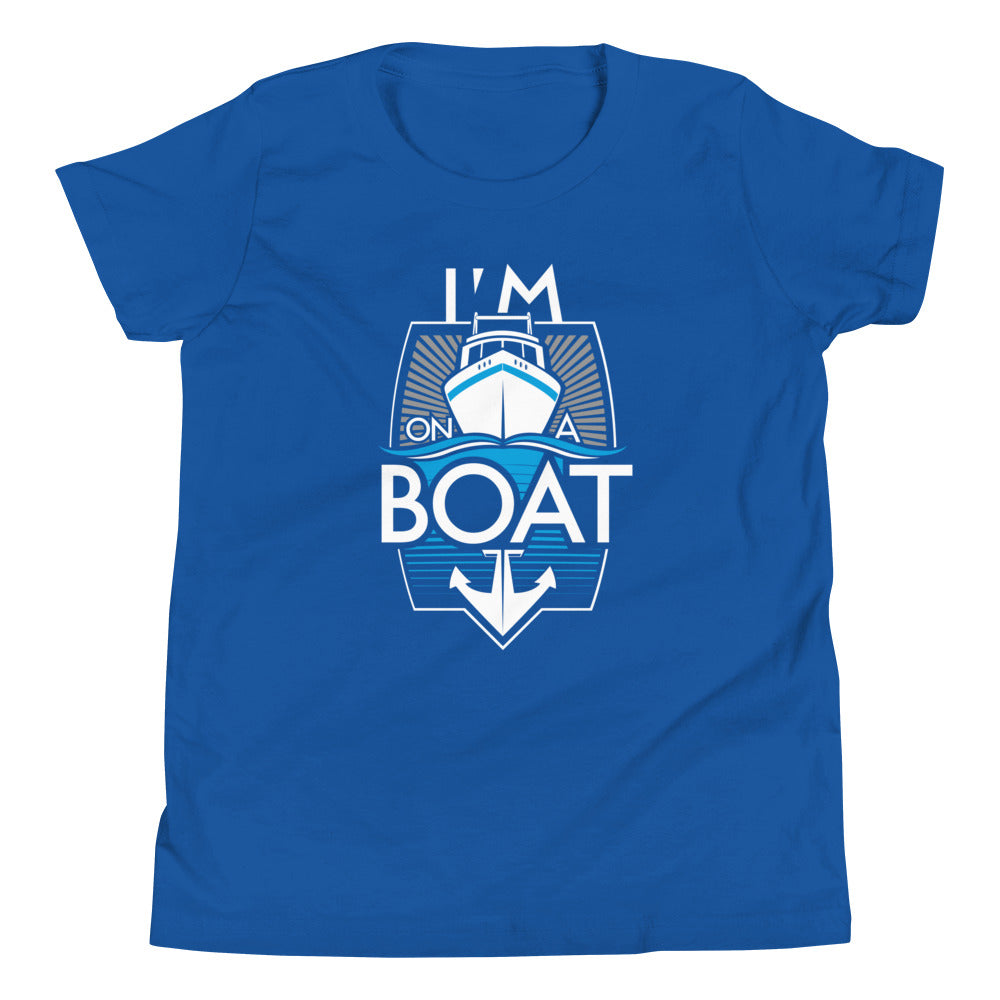 I'm On A Boat Kid's Youth Tee product image 5