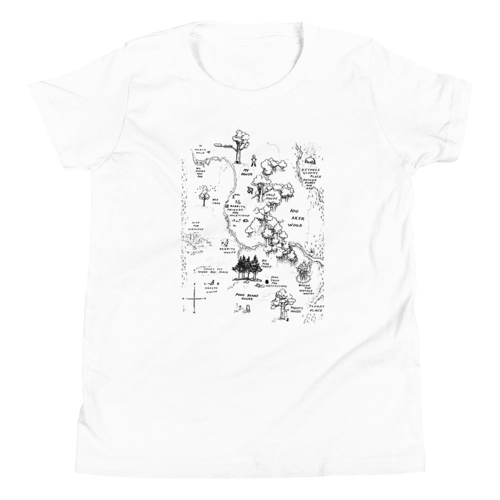 100 Acre Map Kid's Youth Tee product image 5